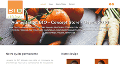 Desktop Screenshot of bio-attitude.be